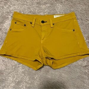 Women's Rag & Bone Mustard Yellow Low-Rise Shorts Size 26 Waist